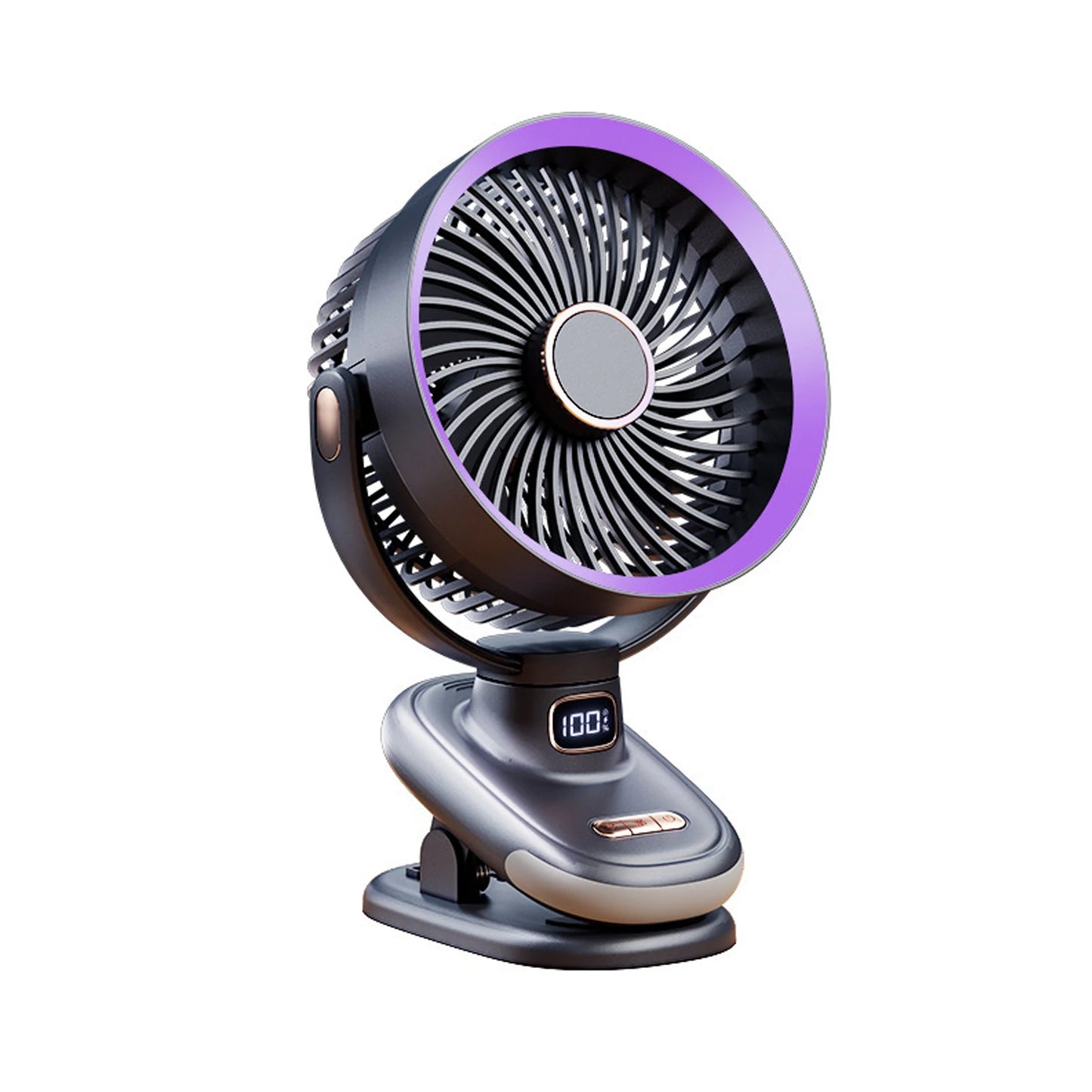 Silent All-Day Rechargeable Clip Fan